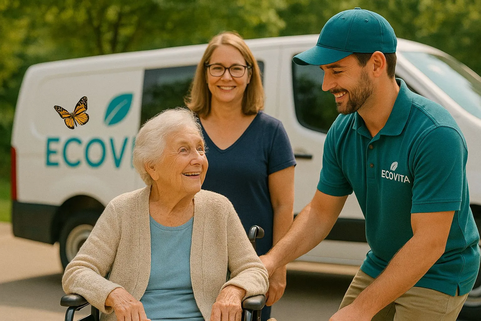 Patient accompagné pour une consultation médicale